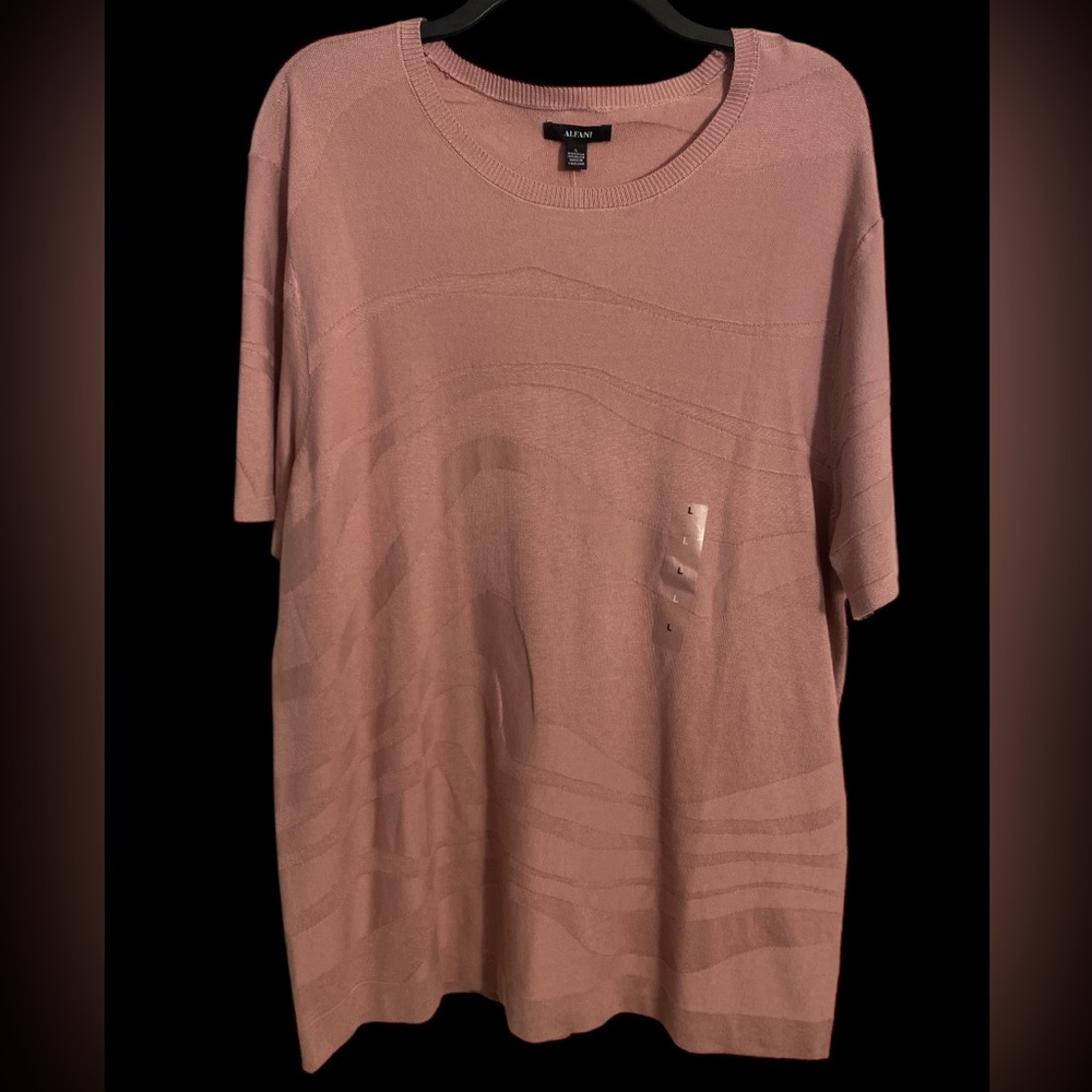 ALFANI SWEATER T-SHIRT MENS L NWT